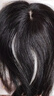 佰丝堂假发女真发头顶3d法式刘海补发片蓬松八字全真人发丝自然前额增发 3D八字刘海-自然黑【全真发】 实拍图