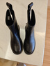 达芙妮瘦瘦靴女低跟短靴女圆头百搭靴子4622607093 黑色（单里） 36 实拍图