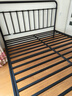 天坛家具 铁艺床现代家具组合主卧室双人钢木床 现代简约卧室套餐家具 黑色床（不含床垫） 1.8*2.0m单床头 实拍图