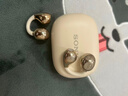 SONY AXSM无线蓝牙耳机夹耳式不入耳骨传导运动超长续航新款2025正品 米白色 实拍图