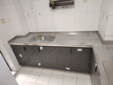 九牧（JOMOO）304不锈钢厨房大单槽水槽套餐厨房洗水洗菜盆单槽 【喷砂电解】680*450-含龙头-预售 （SUS304不锈钢大单槽） 实拍图