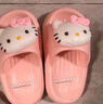 猪爸爸儿童拖鞋女童夏季2025新款室内防滑6-12岁三丽鸥宝宝亲子拖鞋粉17 实拍图