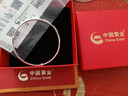 中国黄金（CHINA GOLD）银手镯足银满天星手镯女实心推拉银老情人生日礼物马年本命年礼物 【送女友】满天星手镯【约9.5.g±0.5g】 实拍图