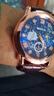 沃凯全自动机芯械男士手表高档日历石英表男款潮流时尚手表男名表 时尚款蓝面 实拍图