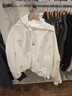 优衣库女装休闲连帽短外套/时尚百搭25秋冬新款479229 31 米色 XS /150/76A 实拍图