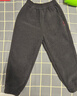 巴布豆儿童裤子秋冬季男童加绒保暖女童灯芯绒长裤时尚宽松潮流童装 深灰 130 实拍图