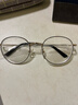 依视路（ESSILOR） 新款商务男镜架时尚镜框女配依视路镜片近视定制眼镜网上配镜 金属-全框-3216GD-浅金色 镜框+依视路膜岩高清1.60现片 实拍图