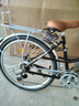 兰令自行车成年人通勤铝合金女士亲子带小孩城市上班代步变速单车 花语-曜夜黑【升级弯把+加厚座垫】 26英寸 禧玛诺7速 实拍图
