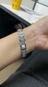 臣颂（CHENSONG）2025新款满天星 适用华为watch fit3/fit4/4Pro手表表带 满钻款腕带高级感女生金属表链 银色 实拍图