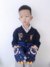 牧萌儿童手套滑雪手套男童骑行防水小孩玩雪卡通保暖手套 藏青色 M 实拍图