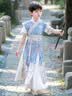 九能男童汉服新款夏季儿童国风古装王爷唐装短袖高端男孩幼儿园六一 长风短袖 110 适合104-113/14-20KG 实拍图