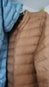 雪中飞男女立领秋羽绒百搭轻薄鸭绒立领修身轻盈隐藏式口袋 X-驼褐|7786-男 3XL 190/108A 实拍图