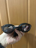 李宁（LI-NING）泳镜防水防雾男女高清游泳眼镜平光游泳镜LNJT224-10暗夜黑 实拍图