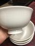 瓷侠客纯白骨瓷碗家用米饭碗吃饭碗小汤碗大号面碗陶瓷餐具套装大碗组合  4.75英寸标准米饭碗【4个】 实拍图