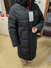 鸭鸭（YAYA）王一博同款冰壳羽绒服女长款过膝冬季新款时尚情侣男女泡芙外套HY 青光黑色（冰壳2.0男女同款） L (175) 实拍图