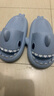 LATE TIME鲨鱼儿童拖鞋夏可爱男女童防滑厚底踩屎感软底防滑家居宝宝凉拖鞋 雾霾蓝 内长20cm 【建议脚长19cm】200 实拍图