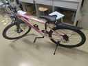 飞鸽（FLYING PIGEON）山地自行车成人男女变速山地车青少年中小学生车越野户外骑行单车 【铝合金】G8002代-辐条轮-粉色 26寸轮组（适合160-180cm） 21速入门版 实拍图