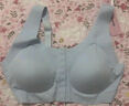 ubrasCARE新款术后专用前开扣无痕内衣义乳文胸胸罩 自由蓝色   L    实拍图