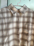 优衣库女装法兰绒箱型衬衫/格纹美式复古479085 01 乳白色 S /155/80A 实拍图