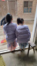 迪士尼（Disney）艾莎公主女童加厚羽绒服外套秋冬2025新款儿童洋气童装保暖上衣服 紫色 90白鸭绒 均码 140cm 充绒量约56g 晒单实拍图