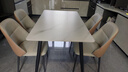 顾家家居（KUKA）岩板餐桌椅家用餐桌家用饭桌餐桌椅子全套桌子DS7178T 7178|1.4M哑光方桌+折耳咖椅*4 实拍图