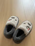 大嘴猴大嘴猴包跟棉拖鞋男款加厚底踩屎感冬天防滑保暖室内居家防滑女士 深灰【抗寒保暖】 42-43 标准码 实拍图