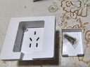 公牛（BULL）嵌入式插座面板暗冰箱专用内嵌式隐藏式插座10a五孔16a三孔隐形 白-五孔10A【适合冰箱/洗衣机/微波炉/床头柜】 实拍图
