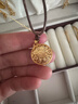 金至尊（3DG Jewellery）许凯同款黄金吊坠八宝罗盘999足金挂坠不含项链生日礼物计价 小板（金重4.98克）颈绳款-以实际克重多退少补 实拍图