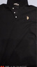 U.S. POLO ASSN.polo衫男短袖夏季保罗商务休闲翻领男装上衣t恤经典黑XL 实拍图