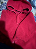 嘟嘟家宝宝连帽外套加厚韩版冬装小童纯色上衣时髦女儿童童装保暖冬季 红色 110 实拍图