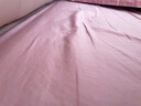 水星家纺床笠单件 100%纯棉长绒棉床笠宿舍隔脏床罩 全棉全包床笠加大加高 至简|粉 100支 -A类长绒棉贡缎 （适用1.8床） 180cm*200cm 实拍图