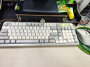 前行者V1蓝牙无线键盘鼠标套装机械手感静音三模男女生办公高颜值键鼠便携电脑笔记本平板iPad手机通用 奶油灰-三模键鼠套装【无线/蓝牙/有线】 实拍图