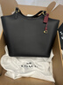 蔻驰（COACH）经典标志DAY 暗扣托特包单肩包大容量复古斜挎包早秋女包 B4/黑色 实拍图