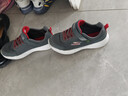 Skechers斯凯奇童鞋运动鞋男女儿童鞋魔术贴秋冬鞋中大童跑步鞋405315L 【四季款】男童-灰色/红色/CCRD 38 实拍图