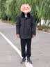 老爷车（LAOYECHE）中年爸爸装中长款男士棉服冬季加绒加厚保暖外套男老年人冬天棉衣 实拍图