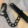 迪普尔防盗链不锈钢门链锁扣插销免打孔两用家用门栓门扣防盗安全链条锁 实拍图
