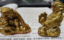 明恩铜十二生肖摆件纯黄铜鼠牛虎兔龙蛇马羊猴鸡狗猪全铜属相家用 十二生肖-小号酉鸡 实拍图