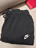 耐克（NIKE）女运动裤 冬季针织加绒束脚休闲裤 温暖舒适 DQ5192-010 黑 M 实拍图