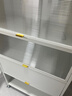 帅仕（shuaishi）厨房用具置物架落地多层餐边柜收纳碗柜家用橱柜微波炉烤箱储物柜 【组合门板】白5层80长42深丨兼具隐私丨双线孔一体板 实拍图