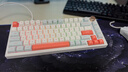 VGN N75有线/无线/蓝牙三模客制化机械键盘gasket结构全键热插拔游戏电竞办公键盘 单模N75 动力银轴 果冻橙 实拍图