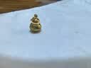 菜百首饰黄金吊坠 足金5D鎏彩葫芦“福禄”寓意吊坠  HJ 黄金吊坠（不含链） 约0.91g 实拍图
