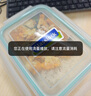 GLASSLOCK 进口耐热钢化玻璃保鲜盒便当饭盒可微波加厚耐摔硅胶圈颜色随机 蓝圈|分隔单品1000ml(无包 实拍图