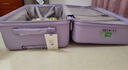 不莱玫行李箱女拉杆箱男旅行箱大容量学生托运密码箱子22英寸plus 紫色 实拍图