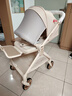 丸丫T9婴儿推车双向轻便可坐可躺折叠四轮避震新生儿高景观香槟金 实拍图