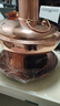 炊老爷 铜火锅碳电两用纯紫铜老式插电木炭铜锅火锅鸳鸯铜锅具涮肉暖锅 32CM遥控双味锅【4-6人】 实拍图