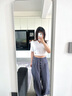 小匠材全身镜贴墙壁挂式挂墙穿衣镜家用试衣镜卧室宿舍试衣镜子40*150白 实拍图
