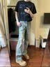 昙蓓漫德比鞋男低帮马丁靴复古大头男士休闲皮鞋百搭厚底增高透气工装鞋 复古百搭德比鞋【驼色】 43 码【内长270mm】厚底增高/防滑耐磨 实拍图