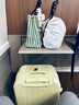 袋鼠行李箱女学生韩版小清新高颜值拉杆箱男万向轮密码箱防刮旅行皮箱 鹅黄色【升级加厚单箱】 20英寸 实拍图