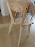 全品屋实木餐椅家用凳子久坐舒服餐桌座椅靠背休闲椅轻奢现代风路易斯椅 实拍图