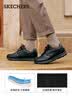 斯凯奇（Skechers）男士商务鞋秋季厚底通勤板鞋休闲鞋软底舒适上班鞋77156 黑色/BLK 40 实拍图